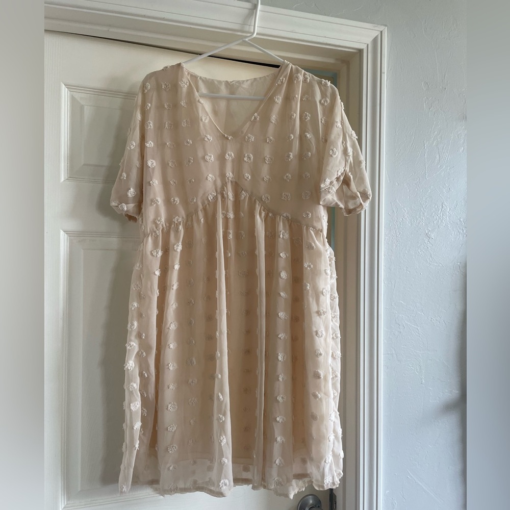 Cream colored dress
